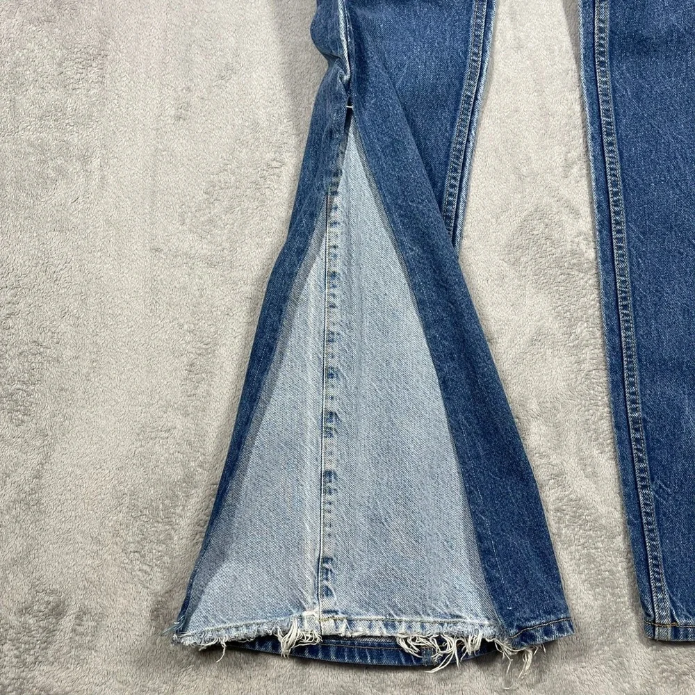 Vtg 90's Levis 517 Jeans 36x38(34x37) USA Orange Tab Bell Bottom Flare Upcycled
